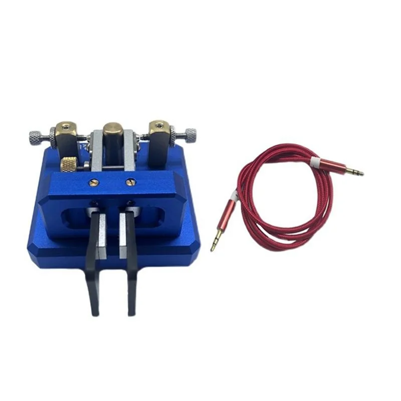 A22I Automatic Morse Dual-Paddle Telegraph Key CW Key for Ham Radio Users for Amateur HAM RADIO CW Paddle Key Amateur Blue