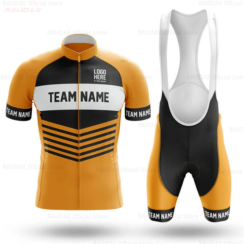 2022 Customization Name Cycling Jersey Set Short Sleeve Summer Men Team Cycling clothing MTB Maillot Ropa Ciclismo Bicycle Wear