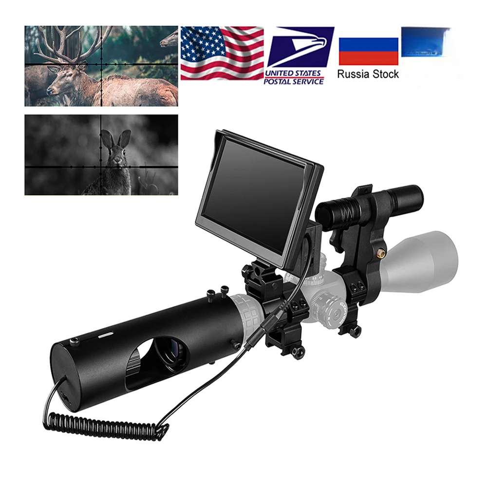 Night Vision Hunting Scopes Optics Sight Tactical 850nm Infrared LED IR Waterproof   Device  Camera