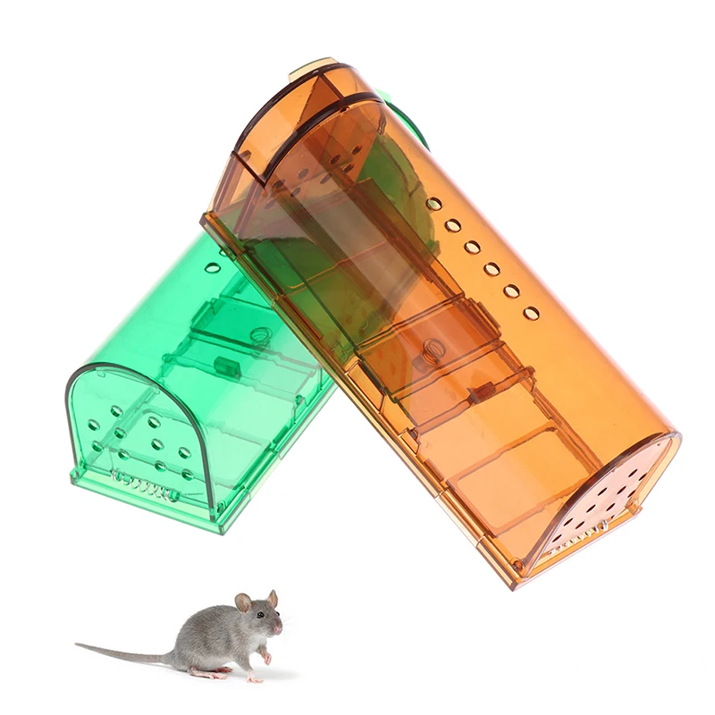 Trappola per topi autobloccante intelligente sicuro sicuro trasparente per uso domestico Mouse Catcher gabbia di controllo topi riutilizzabili roditore Catcher trappole per topi