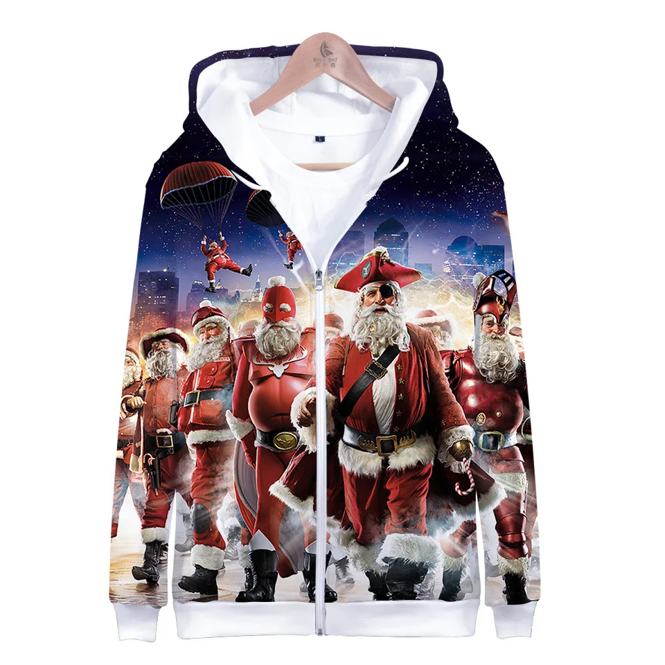 Kerst 3d Hoodies Kids En Volwassen Hoodie Sweatshirts Mannen/Vrouwen Lange Mouw Herfst Warme Mode Grappige 3d Jas Kleding