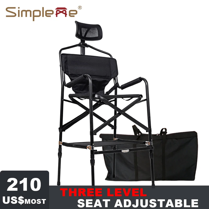 

Simpleme Adjustable Lightwehti 4.5kgs Makeup Artist Chair