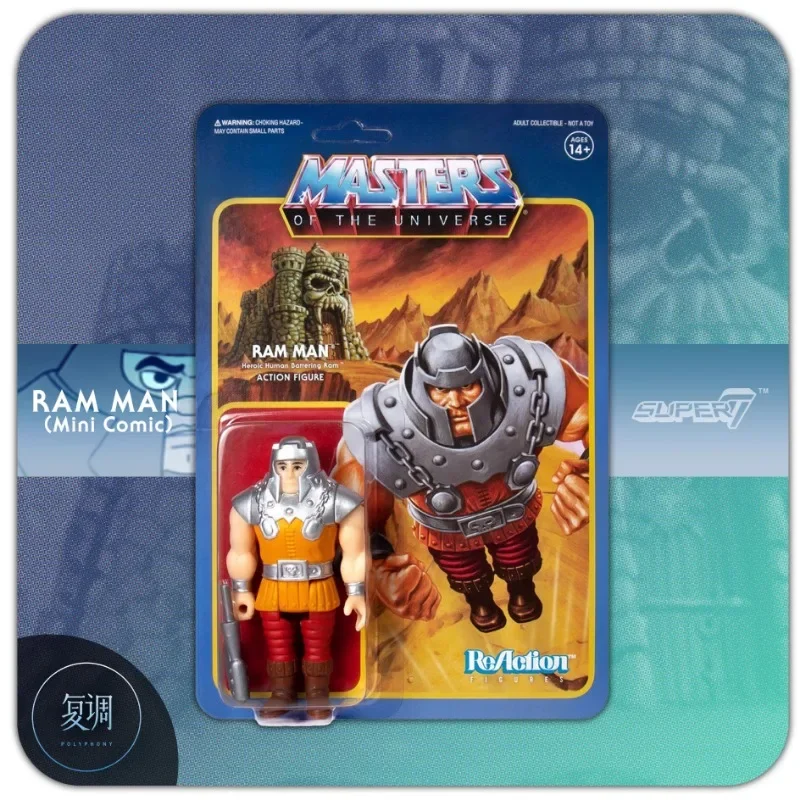 In Voorraad 3.75-inch Super7 He-man en De Meester van Het Universum ReAction Figures Speelgoed Model Collectible Gift pop Halloween Gift