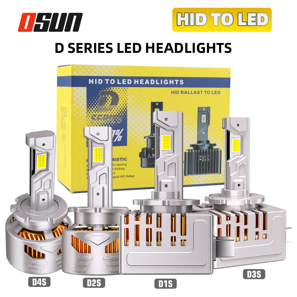 2PCS D Series D1S D2S D3S D4S LED Headlight Canbus No Error D1R D2R D3R D4R 4575 CSP Led Lights Car Lamp 1000W Auto Lights 6000K