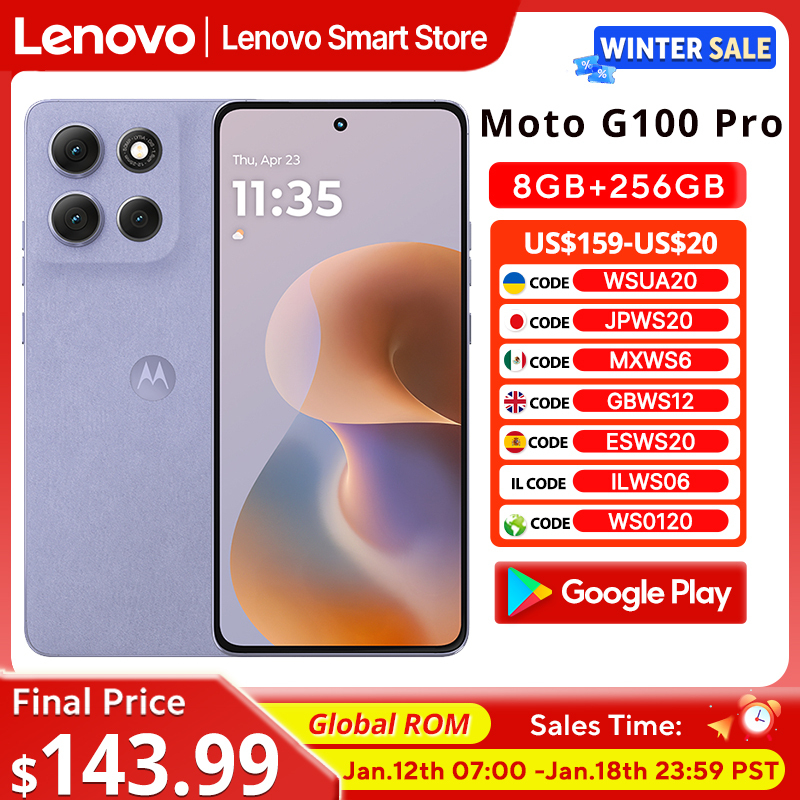  Motorola Moto G100 Pro SmartPhone Global ROM 6.7-inch 1.5K pOLED 120Hz Display Dimensity 7300 6720mAh 50MP AI Camera Cellphone 