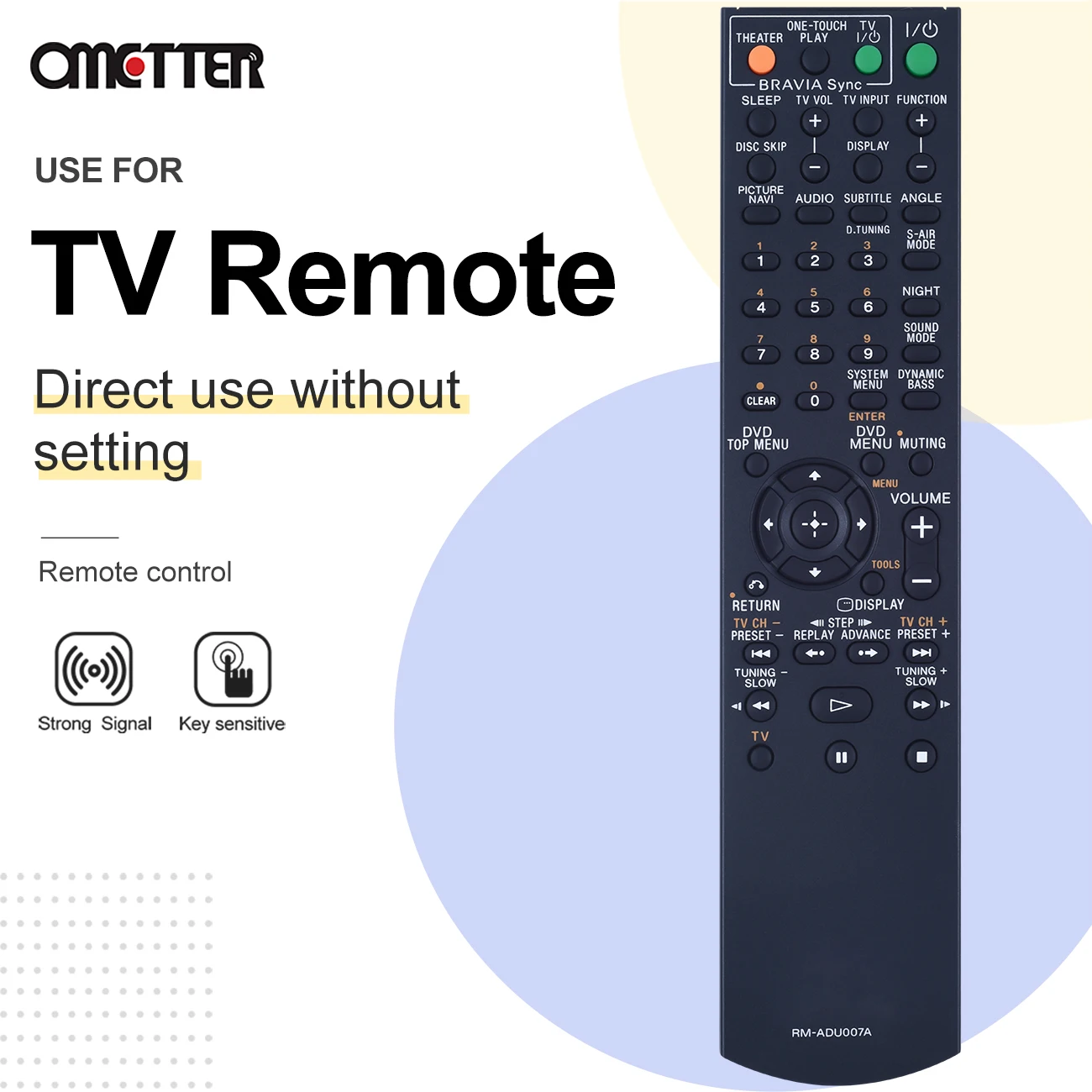 العالمي الصوت والفيديو اللاعبين التحكم عن بعد الأشعة تحت الحمراء لاستبدال نظام سوني AV RM-ADU007 DAVHDX274 HCDHDX275 DAVHDZ2