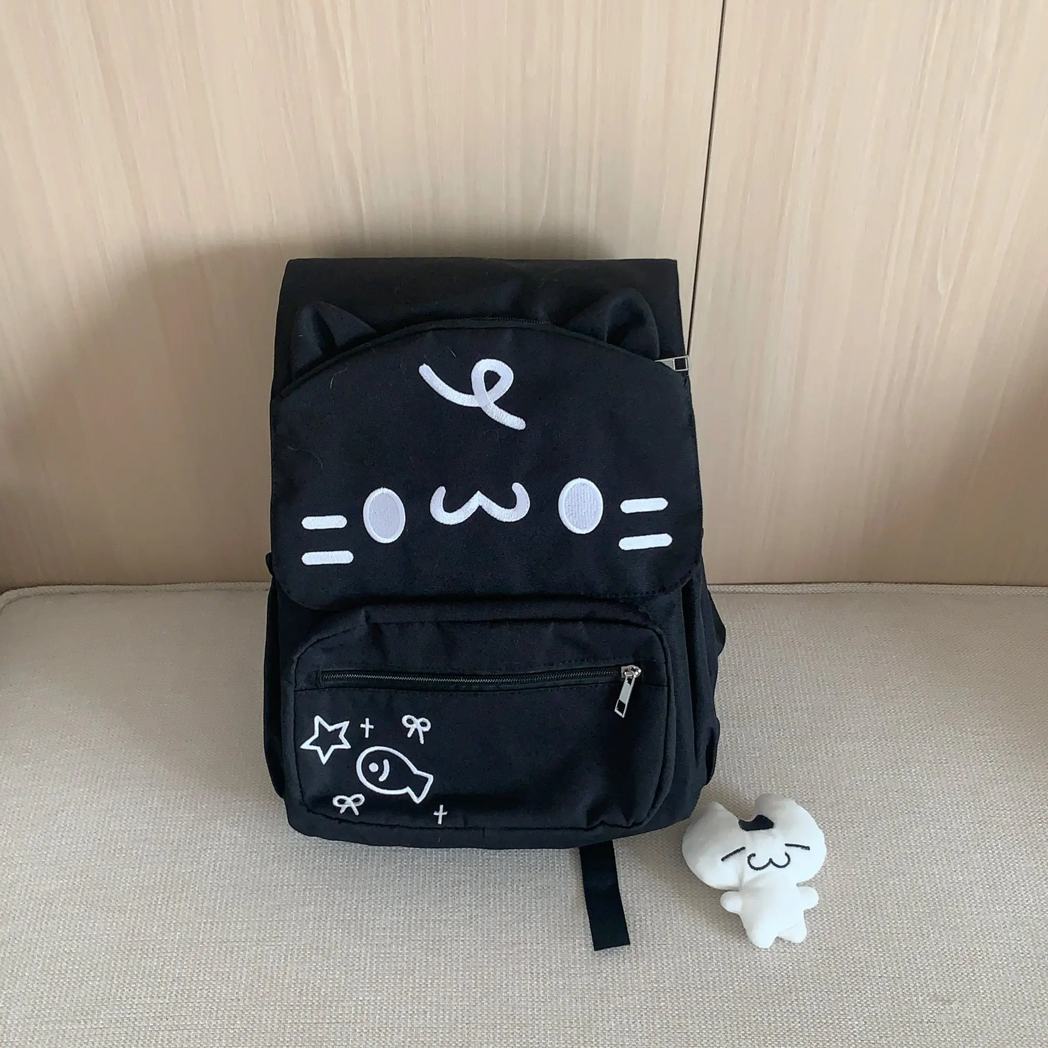 Kids' Bag Japanese Cute Embroidered Large-capacity Student Backpack Kawaii Schoolbag for Girl Sweet Unisex Casual Backpacks