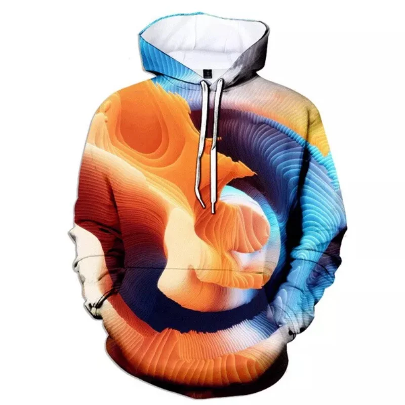 

All Over Print Abstract Psychedelic Graphic Hoodie For Women Men Long Sleeve Plus Size Pullover Sweatshirt Coat Mens Tracksuit