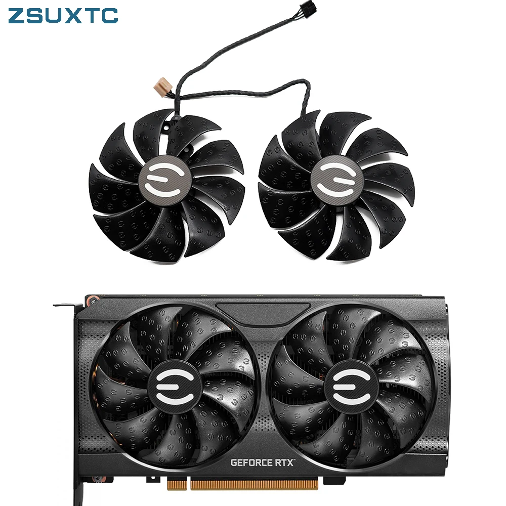 88MM PLA09215S12H RTX3060 Ti XC GAMING GPU Fan，For EVGA RTX 3050 3060 3060Ti XC BLACK GAMING Video card cooling fan