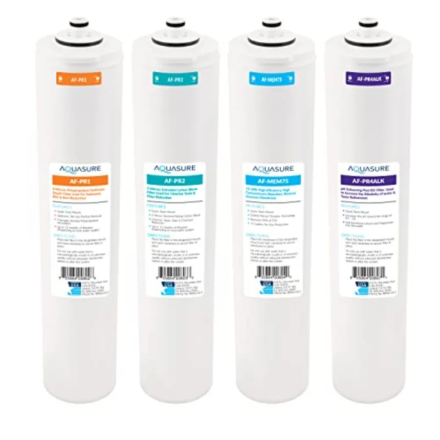 

Premier Series Complete 4-Stage with Alkaline Remineralizing Quick Twist Filter Replacement Cartridge Bundle Set AF-CP75ALK Com