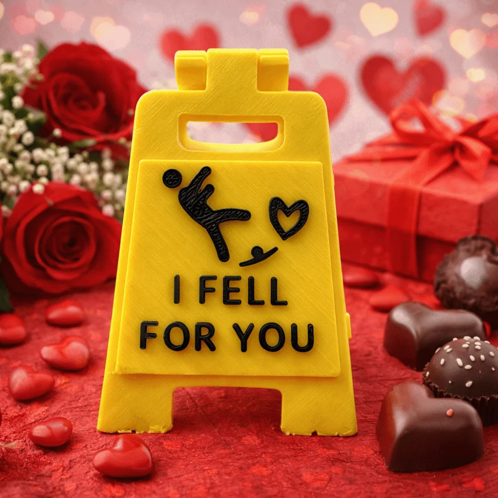 Mini Size Falling In Love Signboard Interesting Design Love Token Love Letter Desktop Ornament Romantic Sign Spouse Gift
