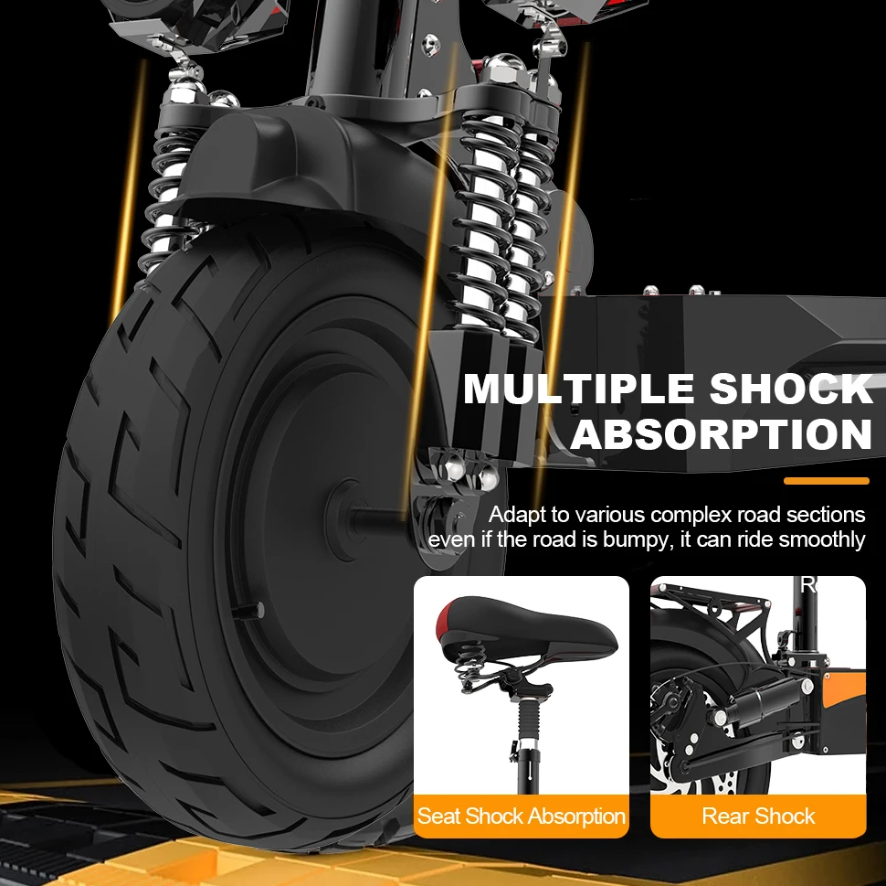 لا انبعاث X500 سكوتر كهربائي 10 بوصة الإطارات الكبار سكيتبورد الكهربائية 48 فولت 20 أمبير بطارية ليثيوم مع الطاقة الخضراء E-سكوتر #4