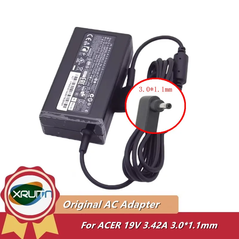 

Original 19V 3.42A 65W AC Adapter A11-065N1A Charger for Acer Swift 3 SF314-42-R27B Laptop Power Supply PA-1650-50 3.0mm