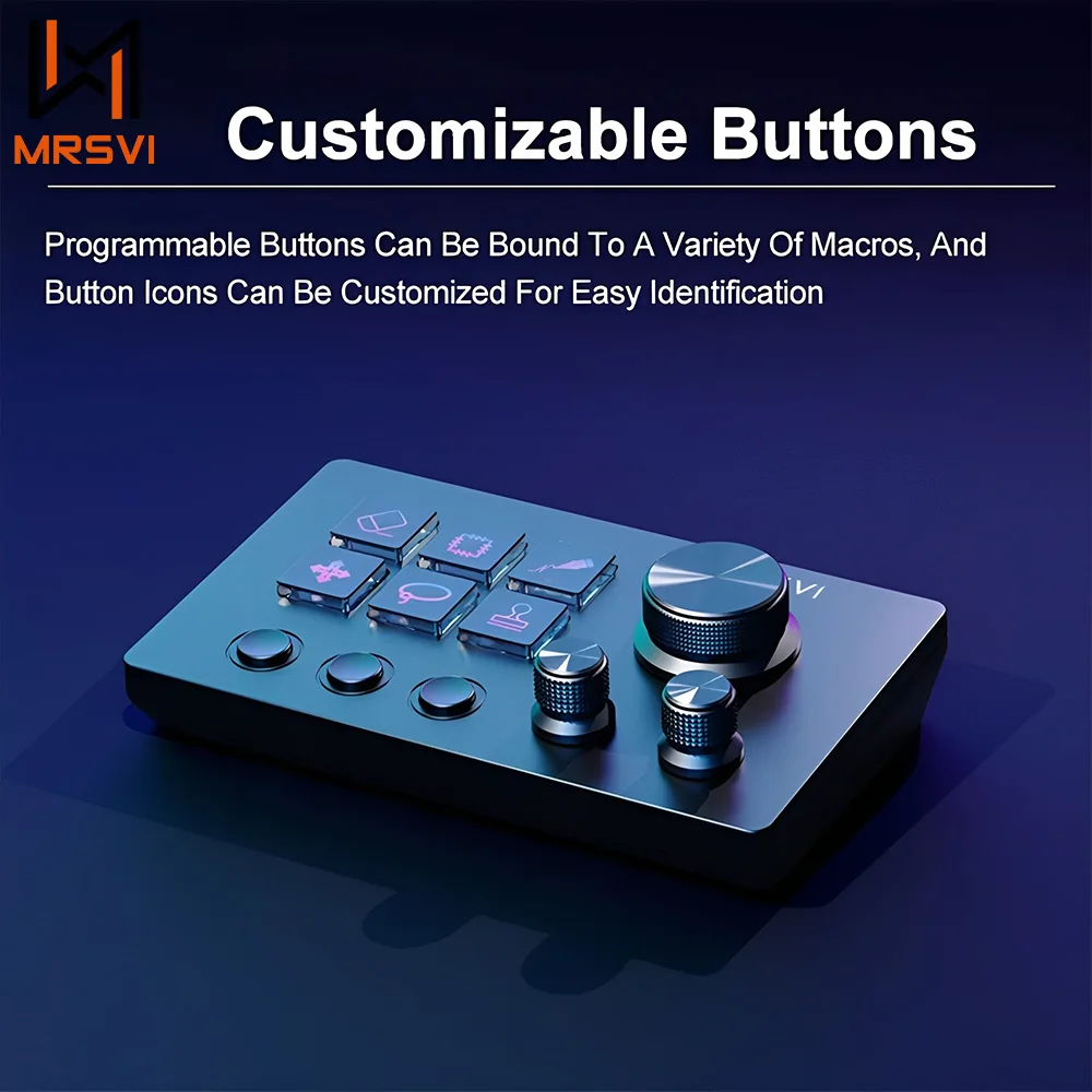 

MRSVI N3 Настольный помощник, настольная консоль, панель контроллера, программируемая макросная кнопка, мини-клавиатура для нескольких сценариев