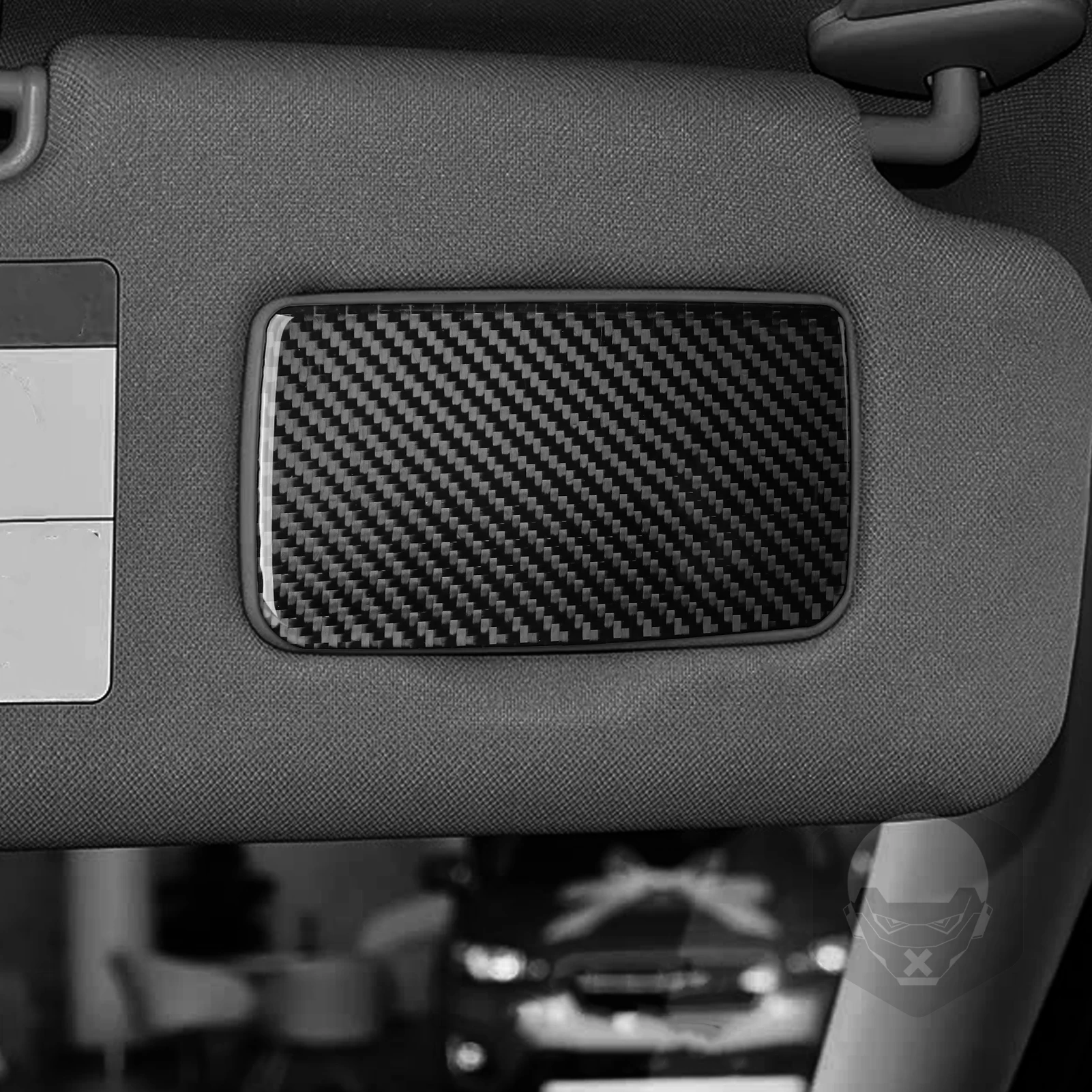 Real Soft Carbon Fiber For Subaru Forester 2019-2024 Car Sun-visor mirror Panel Trim Customizable Sticker Interior Accessories