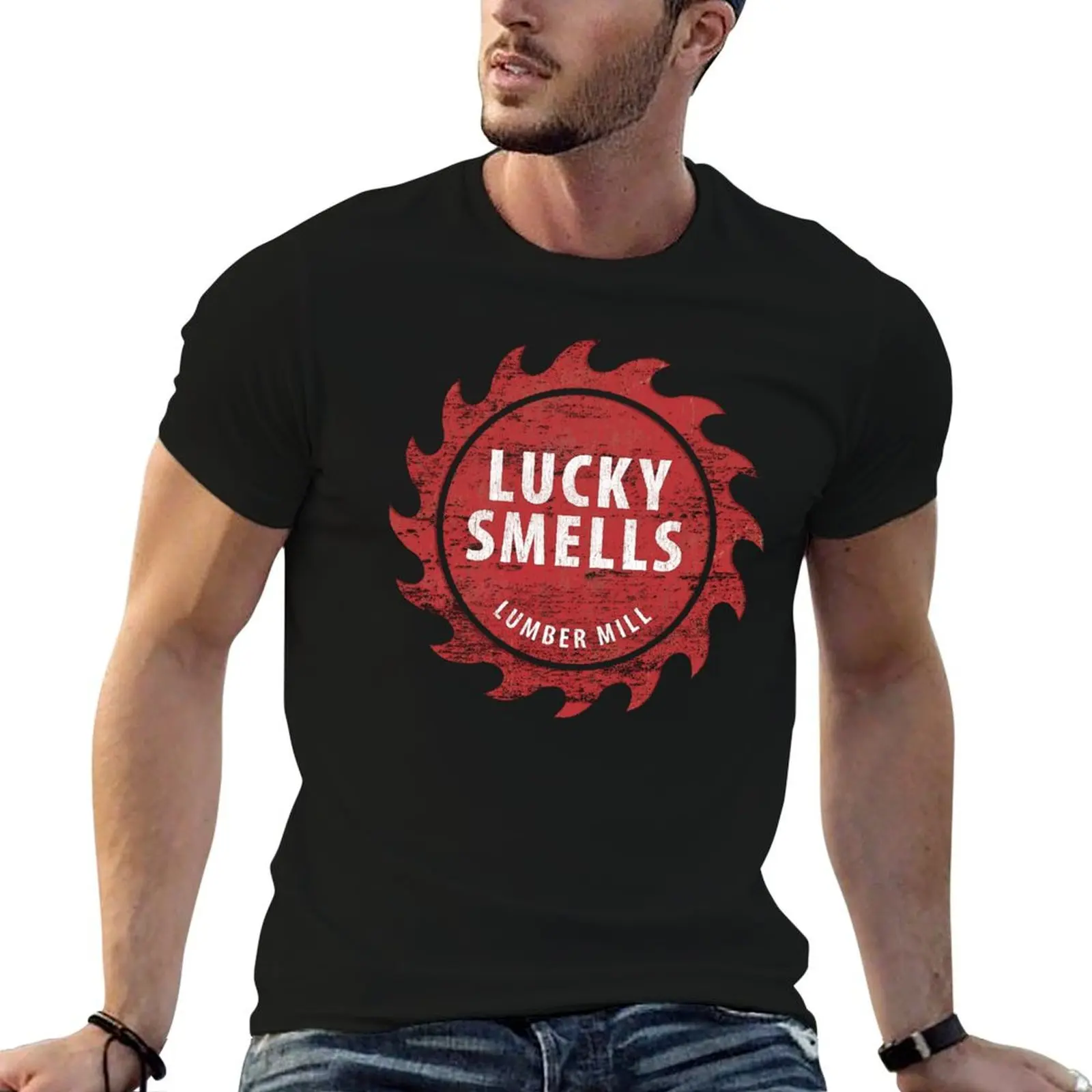 Lemony Snicket's Series of Unfortunate Events Genuine Lucky Smells Lumber Mill T-Shirt Breathable Basic Cotton T-Shirt
