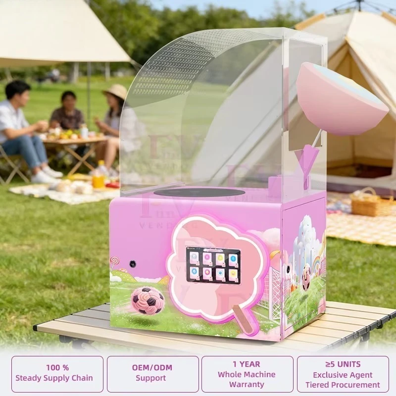Mini marshmallow vending machine automatic sweetener, efficient and low cost