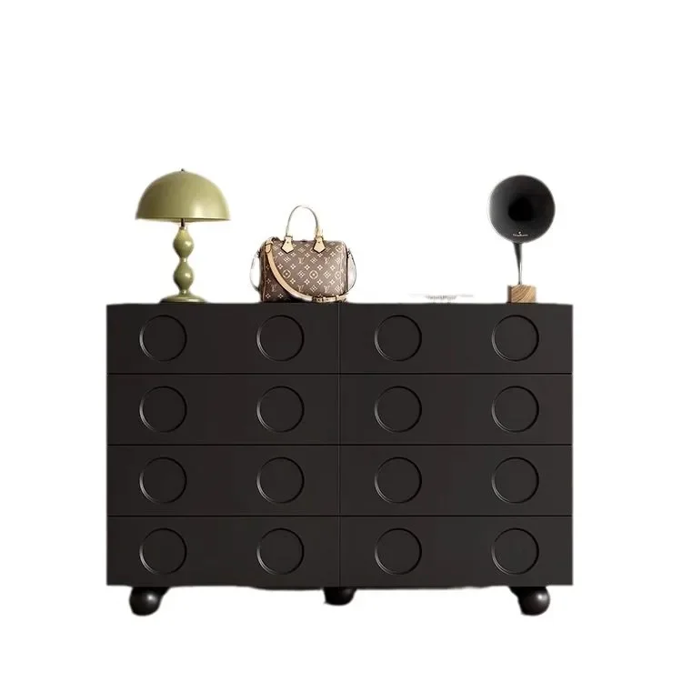 

Black, retro, bedroom, end of bed, storage, locker, living room, porch, TV, sofa side