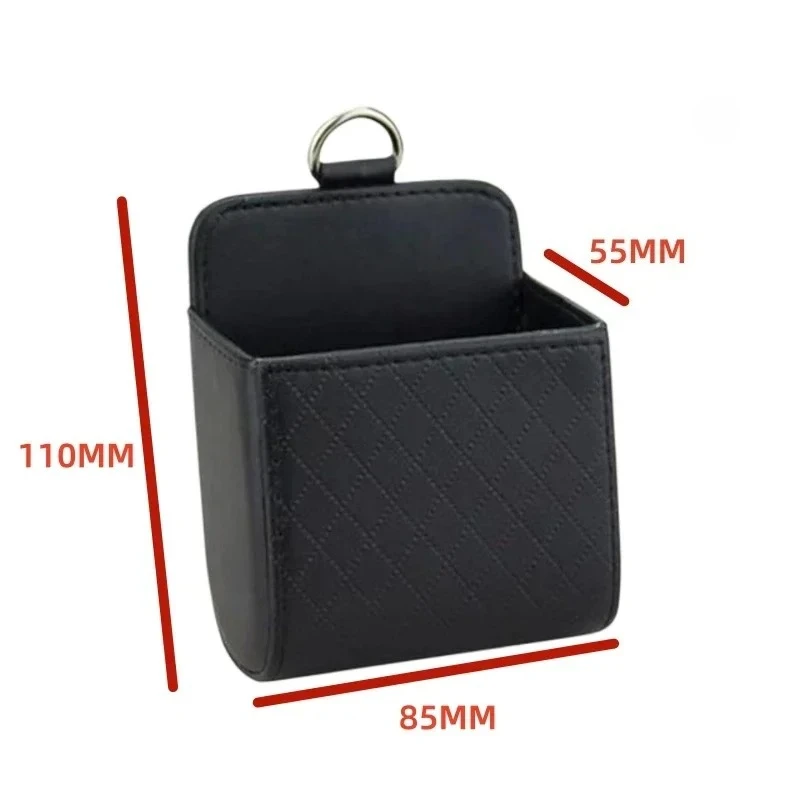 

1pc Car Air Outlet Storage Bag - Leather Dashboard Organizer for Phone, Keys, Sunglasses - Keep Vent Area Tidy