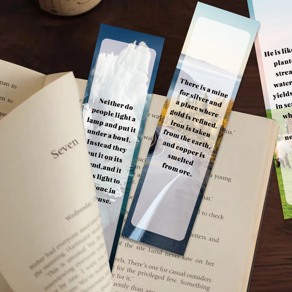 

1 Pack/30PCS Bible Short Sentence Bookmark Paper Multifunctional Reading Bookmark Decorative Book Clip