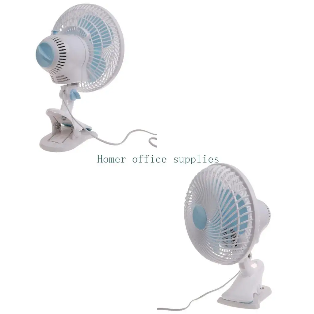 K43B 120cm Cable Length Clip On Fan 30W Quiet and Efficient Cooling Fan Tabletop Cooler for Office Dormitory BBQ Camping