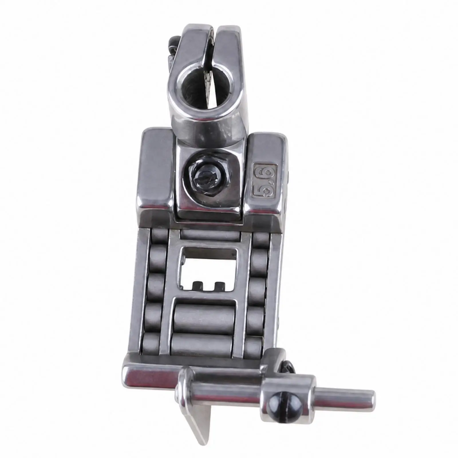 Metal Roller Presser Foot for Domestic Sewing Machine Multifunctional Stitching Accessory for Edge Guiding Binding and Seam Work