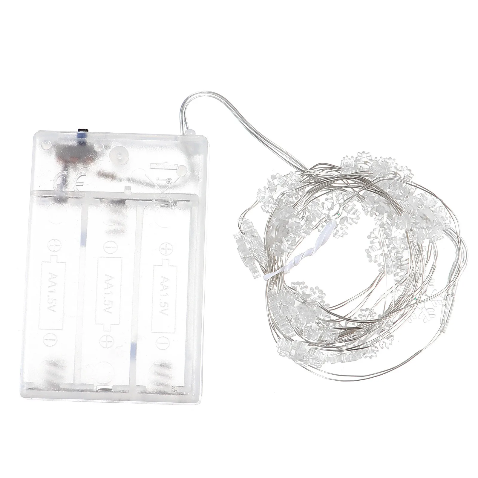 ندفة الثلج LED سلسلة مصباح الزخرفية الأسلاك النحاسية ضوء عيد الميلاد حزب ضوء لشجرة عيد الميلاد غرفة نوم جو الديكور