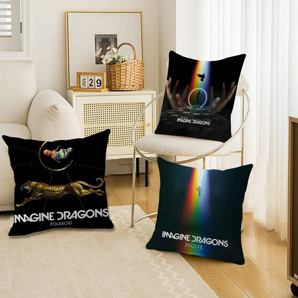 popular band I-Imagine famous D-Dragons Pillow Cushion Cover Pillowcase Living Room Sofa Home Decor Customized