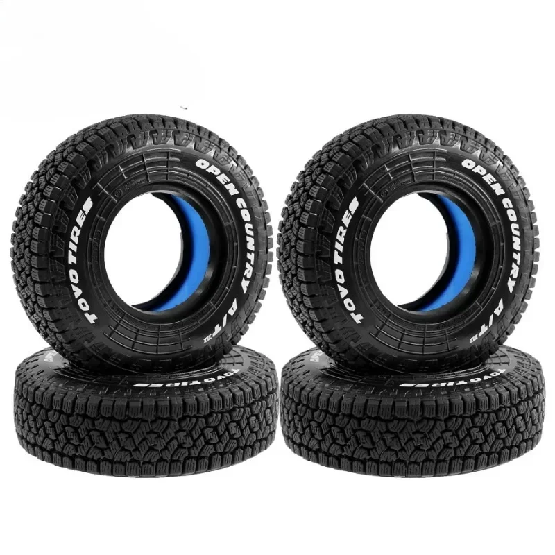 

4PCS 1.9 RC Crawler 105mm Rubber Tires for 1:10 RC Rock Crawler Car Axial SCX10 W229 TRX4