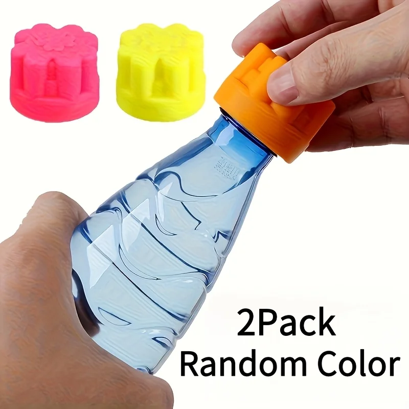 2PCS Heavy-duty Silicone Bottle Opener, Ergonomic Anti Slip Grip and Lever Mechanism, Easy To Rotate Lever Type Bottle Opener