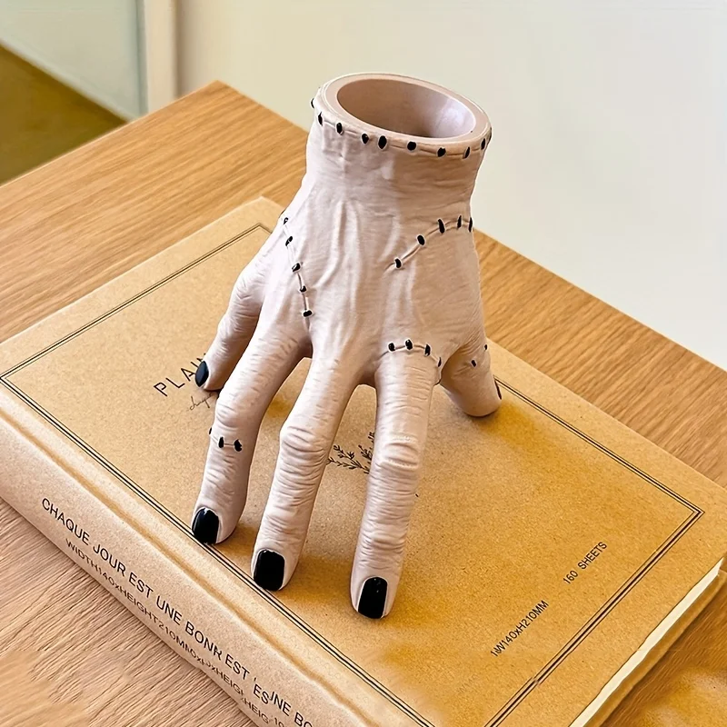 الرعب فنجر حامل قلم القوطية مخلب حامل قلم سلسلة صندوق تخزين الأدوات المكتبية لمكتب ديكور المنزل هالوين تحت عنوان ديكور #4