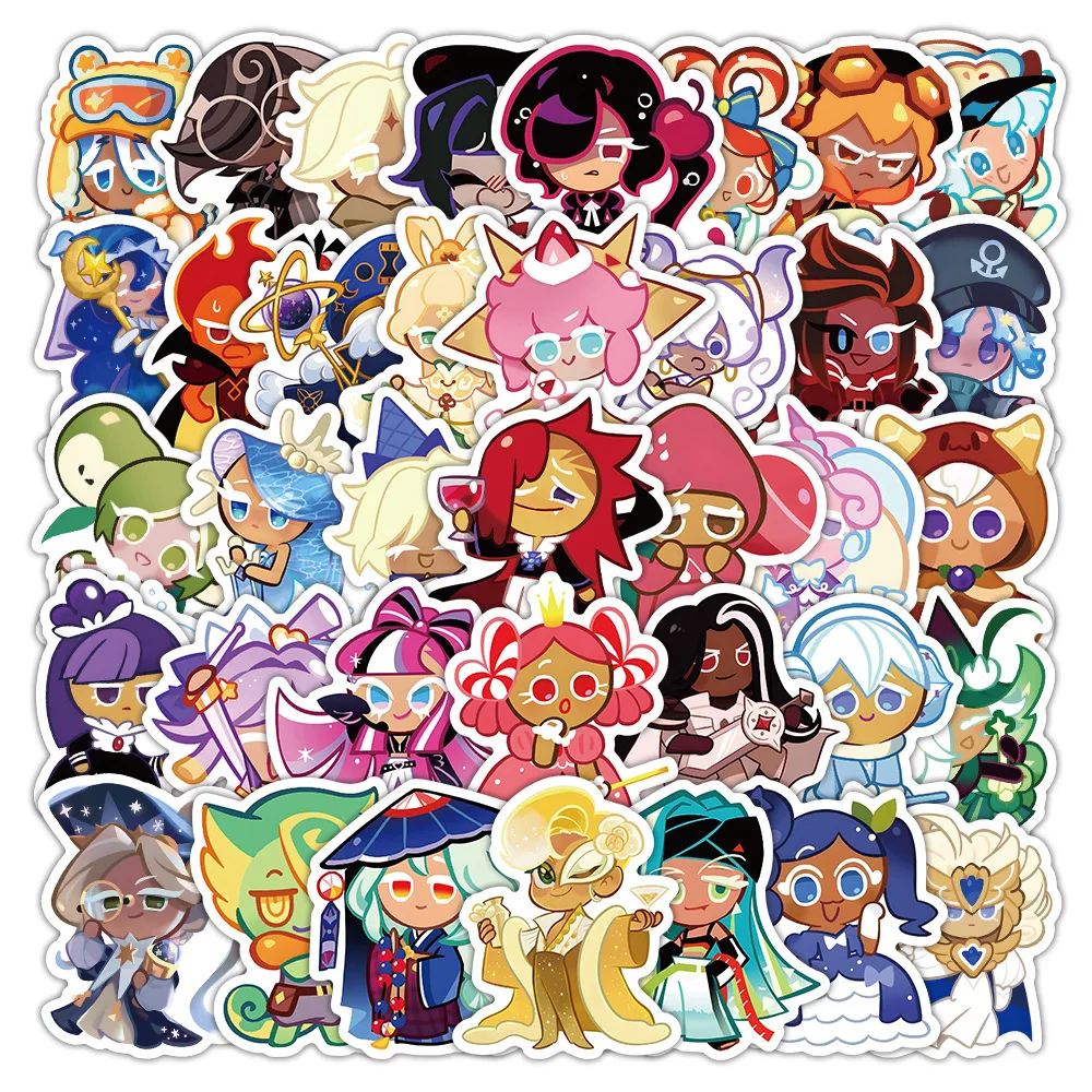 

10/50PCS Cookie Run Kingdom Cartoon Sticker DIY Snowboard Laptop Luggage Cartoon Graffiti Decals Sticker For Kids Toys Gifts