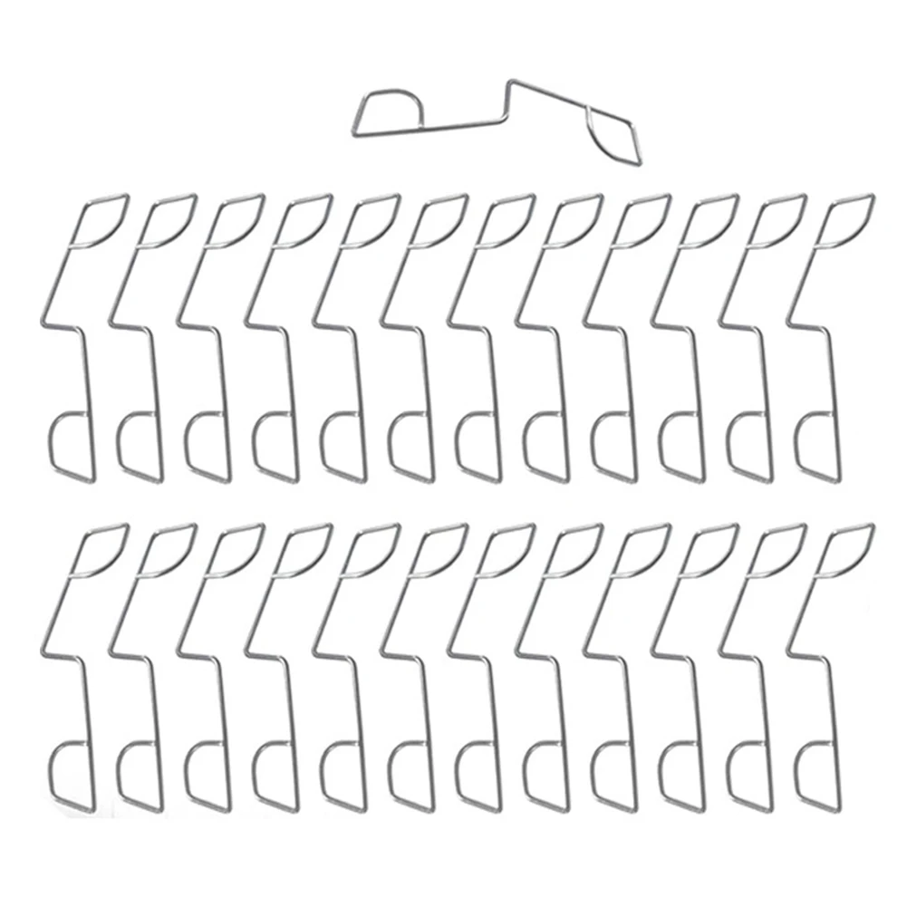 25/50PCS Fence Panel Clips Stainless Steel Fence Panel Wedges Fixing Clips Fence Wedges Anti-vibration Garden Tool Accessories