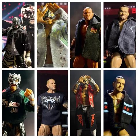 6inch figure doll peta cm punk randy orton BROCK LESNAR Goldberg Liv Morgan john Cena Limited edition Rey Fenix jacket Belt