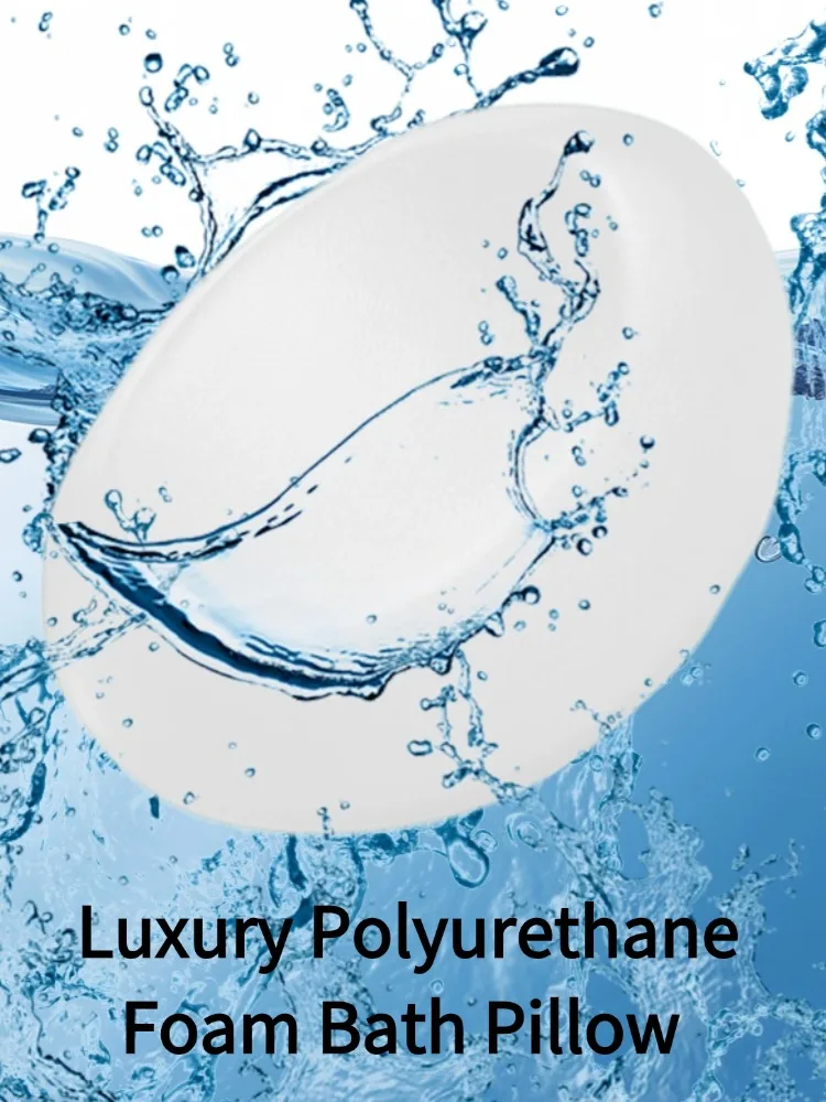 Almofada de banho luxuosa de espuma de poliuretano – Apoio de cabeça ultra macio e à prova d'água de secagem rápida para relaxamento de banheira de spa