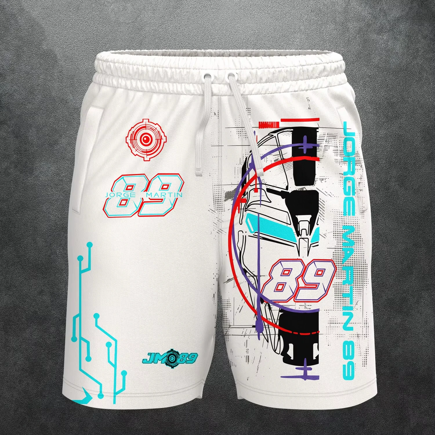 New Hot Jorge Martin # 89 Exclusive Men Women Breathable Quick Drying Oversized Summer Shorts for Off-road Motorcycle Riding