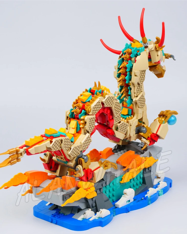 1171 個中国の伝統的な祭り縁起の良いドラゴン春旧正月 10112 ビルディングブロックおもちゃモデルと互換性あり