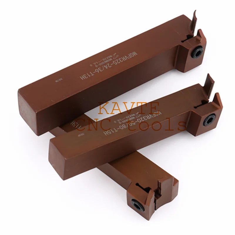 قاطع أخدود الوجه على شكل 7 من HOT MGFVR320/MGFVR325 نطاق معالجة مزدوج الرأس 24-400 أداة تشقيب كربيد MGMN300