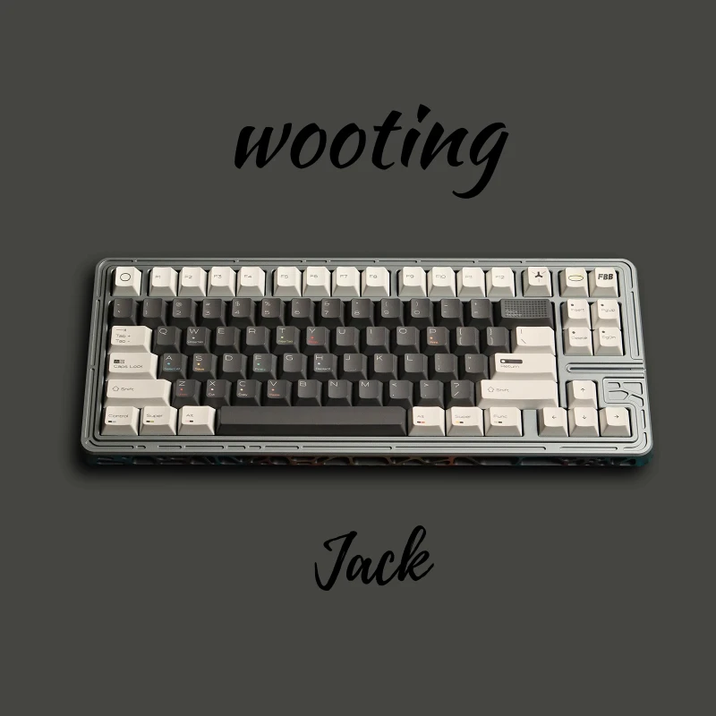 

Готовая клавиатура Wooting 80HE, полностью модифицированная, натуральная, Holy80, серая, 84 клавиши, колпачки для клавиш FBB, механическая клавиатура с магнитным переключателем RGB