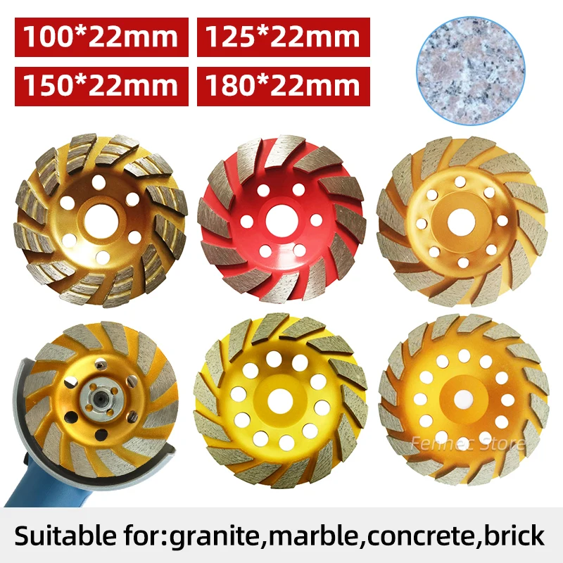 

1/2pc Grinding Diamond Wood Carving Disc Wheel Disc Bowl Shape Grinding Cup Concrete Granite Stone Ceramic Cutting Disc Tool