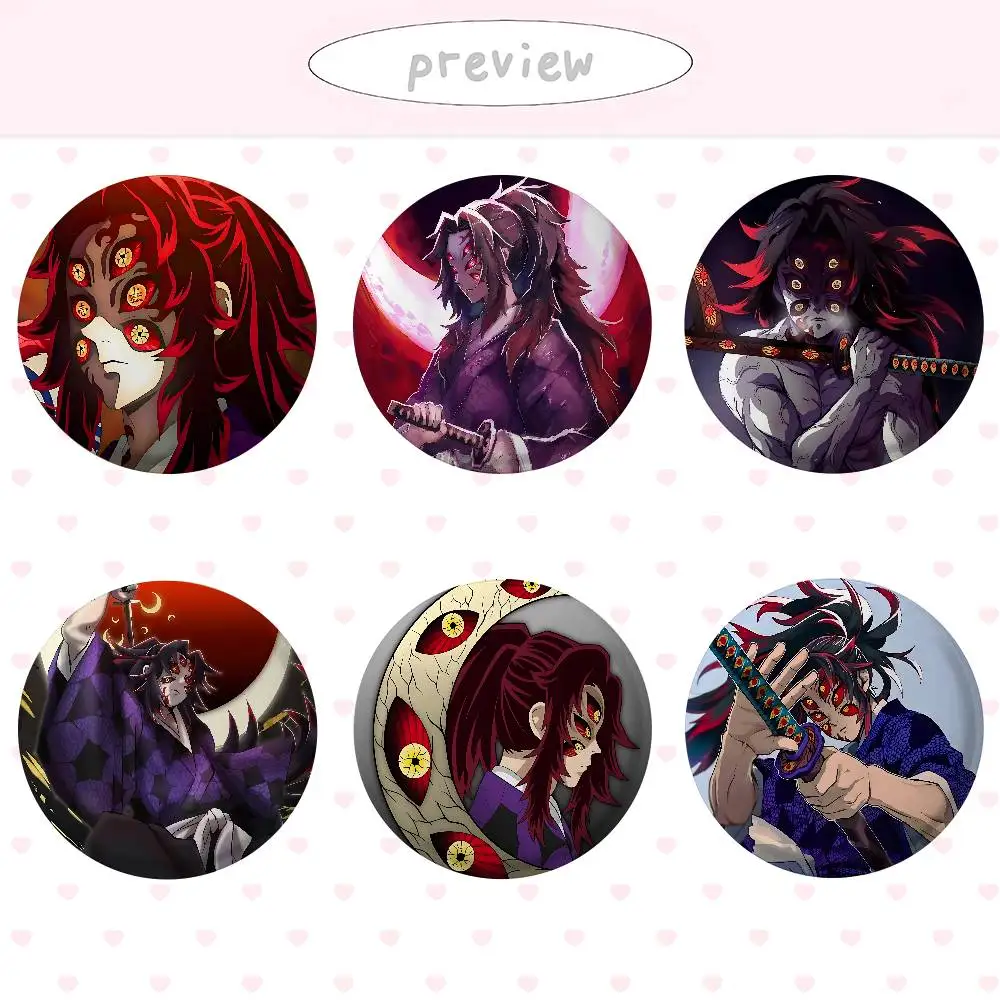 

Cool A-kokushibo-S Badges Creative Tinplate Button PinsBrooch Creative Funny Quotes Badge Clothes Backpack Jewelry Gift For Kid