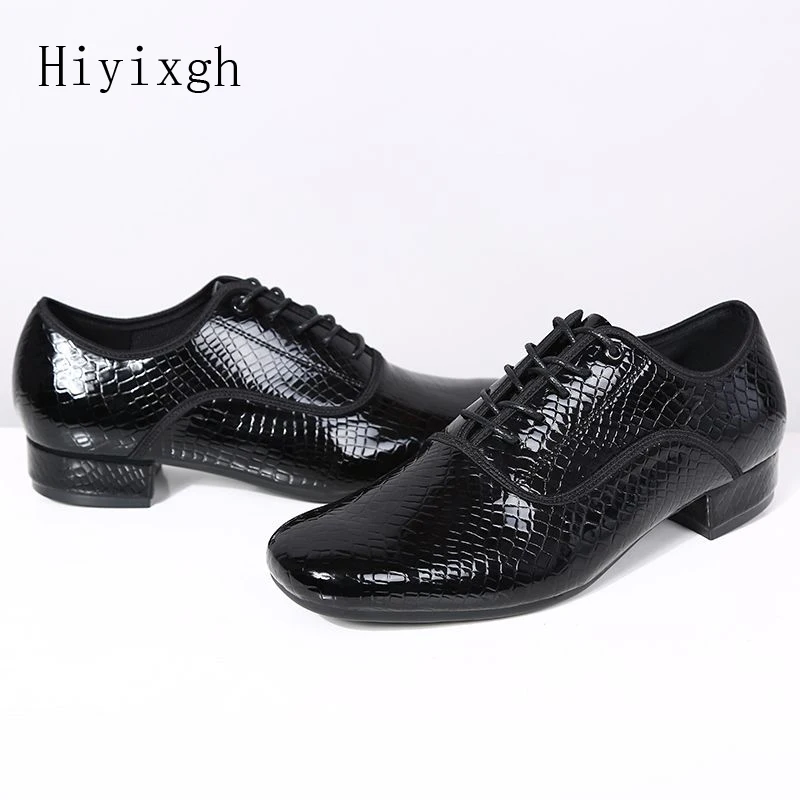 Fashion Men\'s Latin Dance Shoes Leather Ballroom Tango Man Latin Dancing Shoe for Male Boy Shoes Sneaker Jazz Shoes