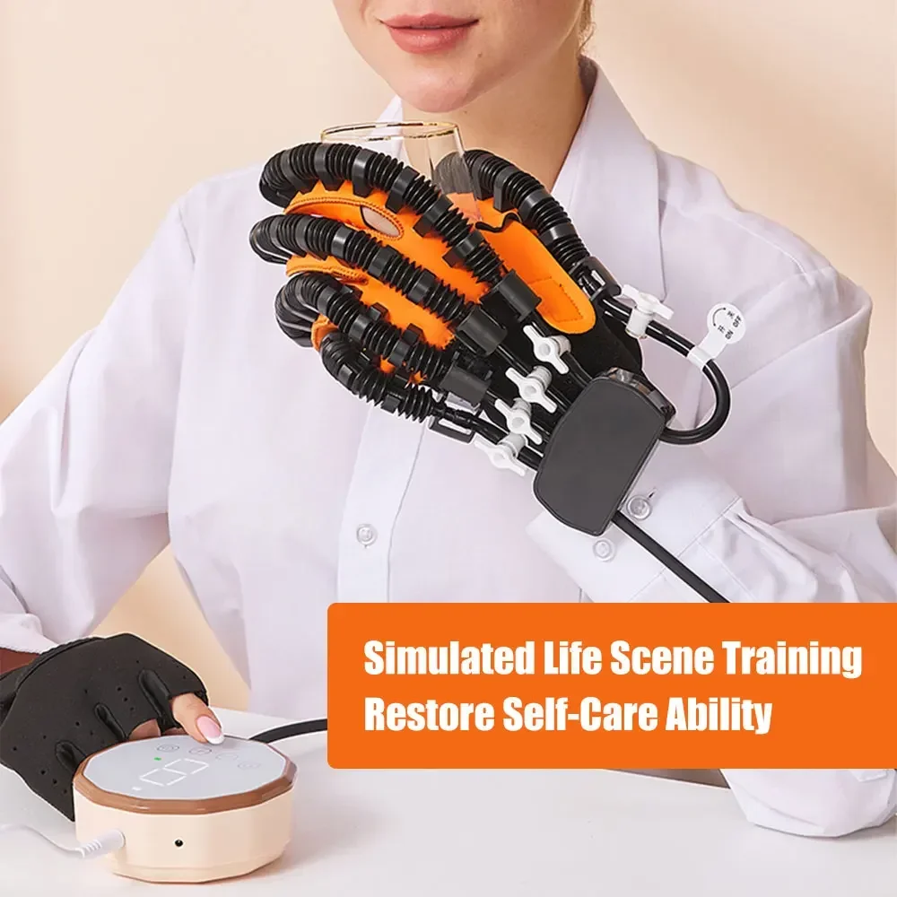 

Portable Rehabilitation Robot Gloves Left Right Finger Exerciser Stroke Hemiplegia Cerebral Infarction Hand Function Training