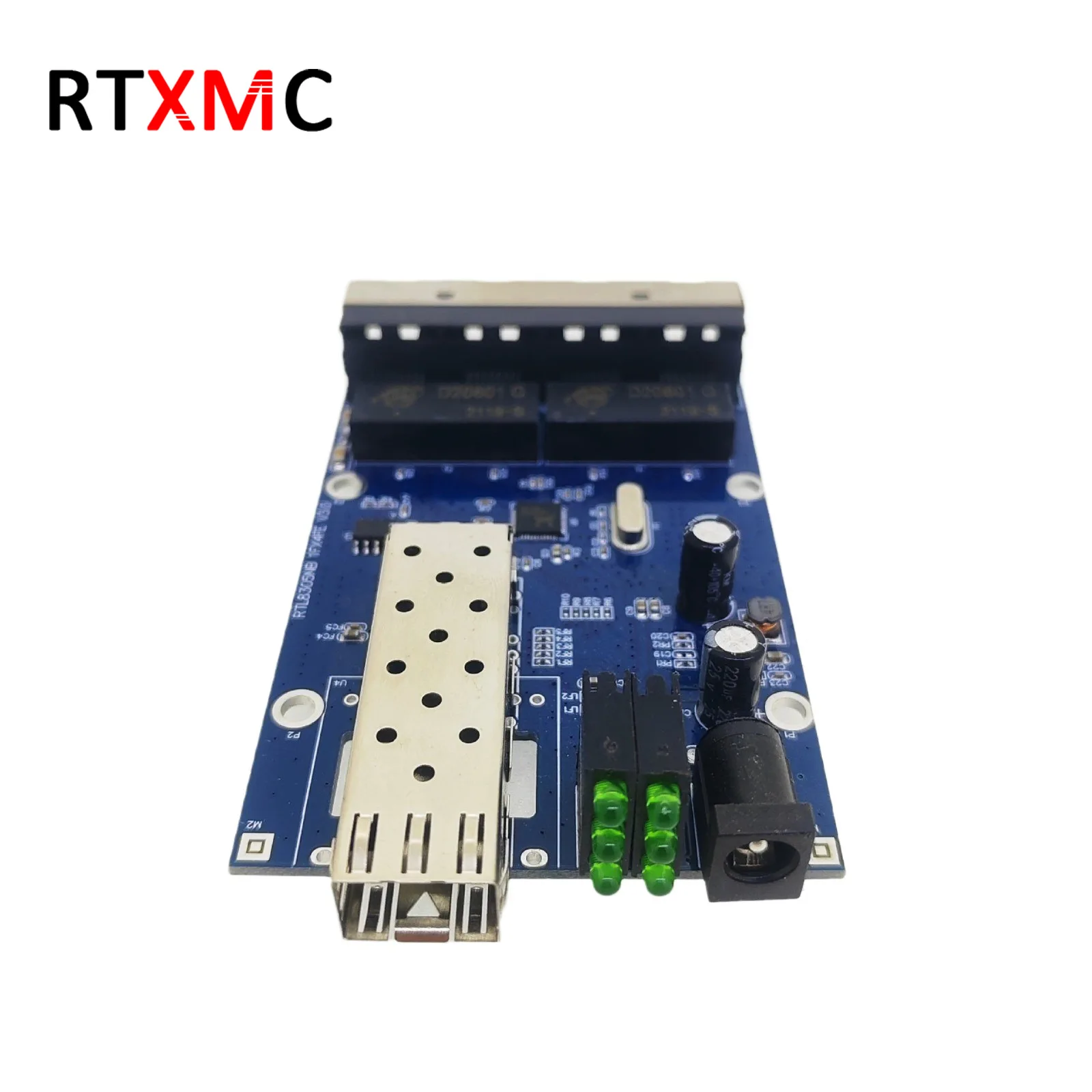 1 optical 4 electrical gigabit SFP fiber optic transceiver 1000M switch single-mode optoelectronic converter