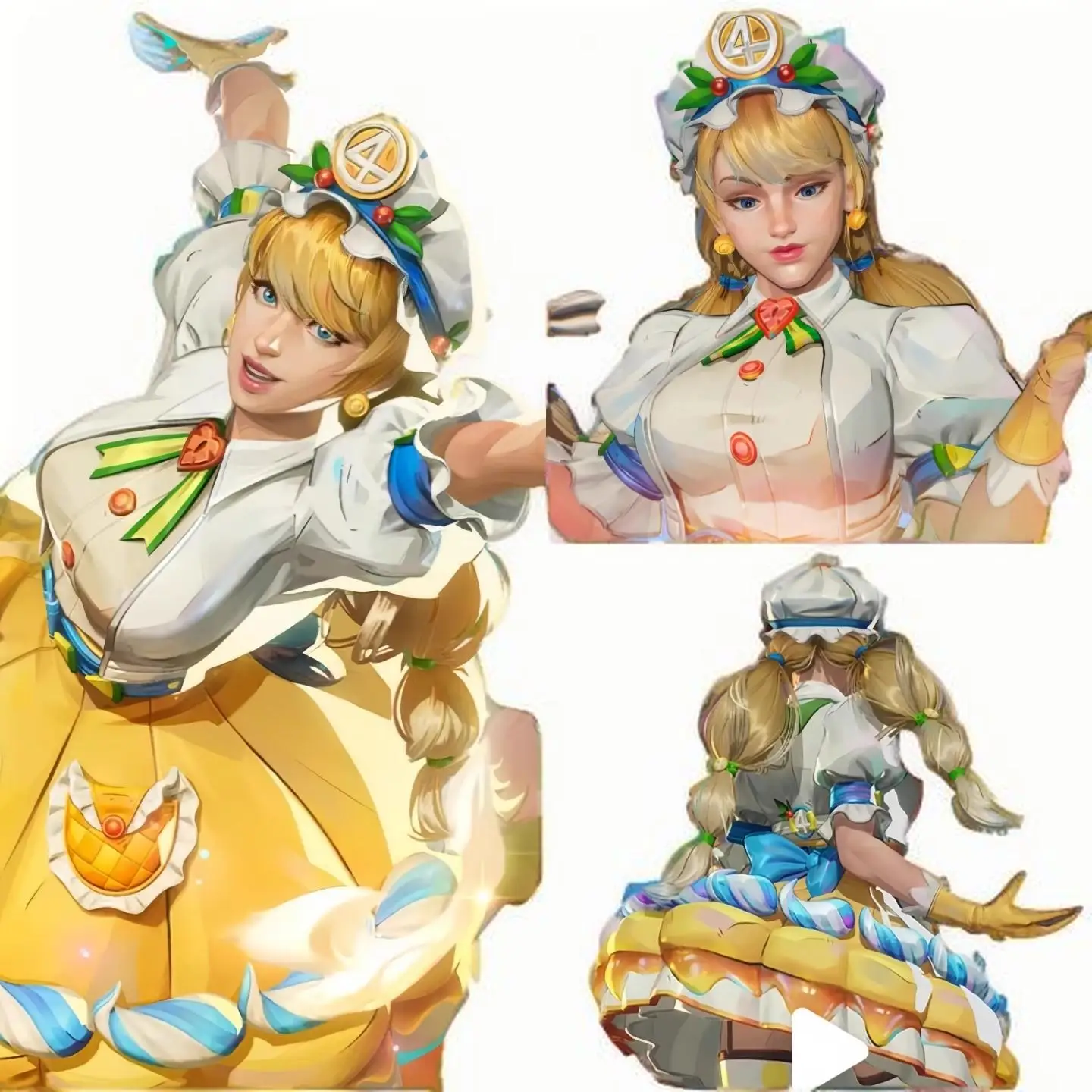 Superhero-Inspired Anniversary Edition Cosplay Wig – Wig for Invisible Girl & Cake-Themed Outfits
