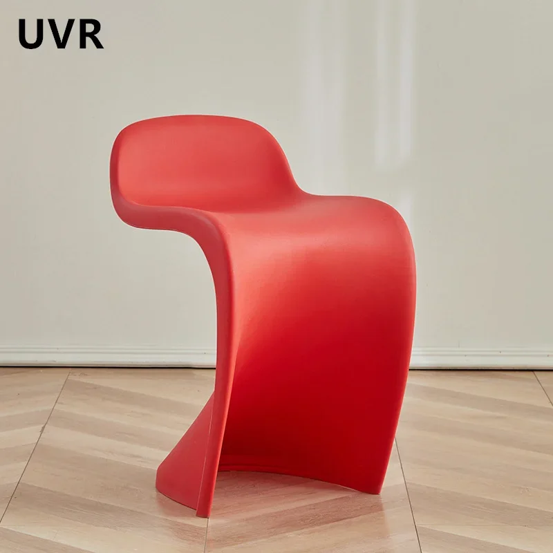 UVR Restaurant Chairs Home Kitchen Backrest Chairs Plastic High Stools Sturdy and Durable Dining Table Chairs Dining Chairs