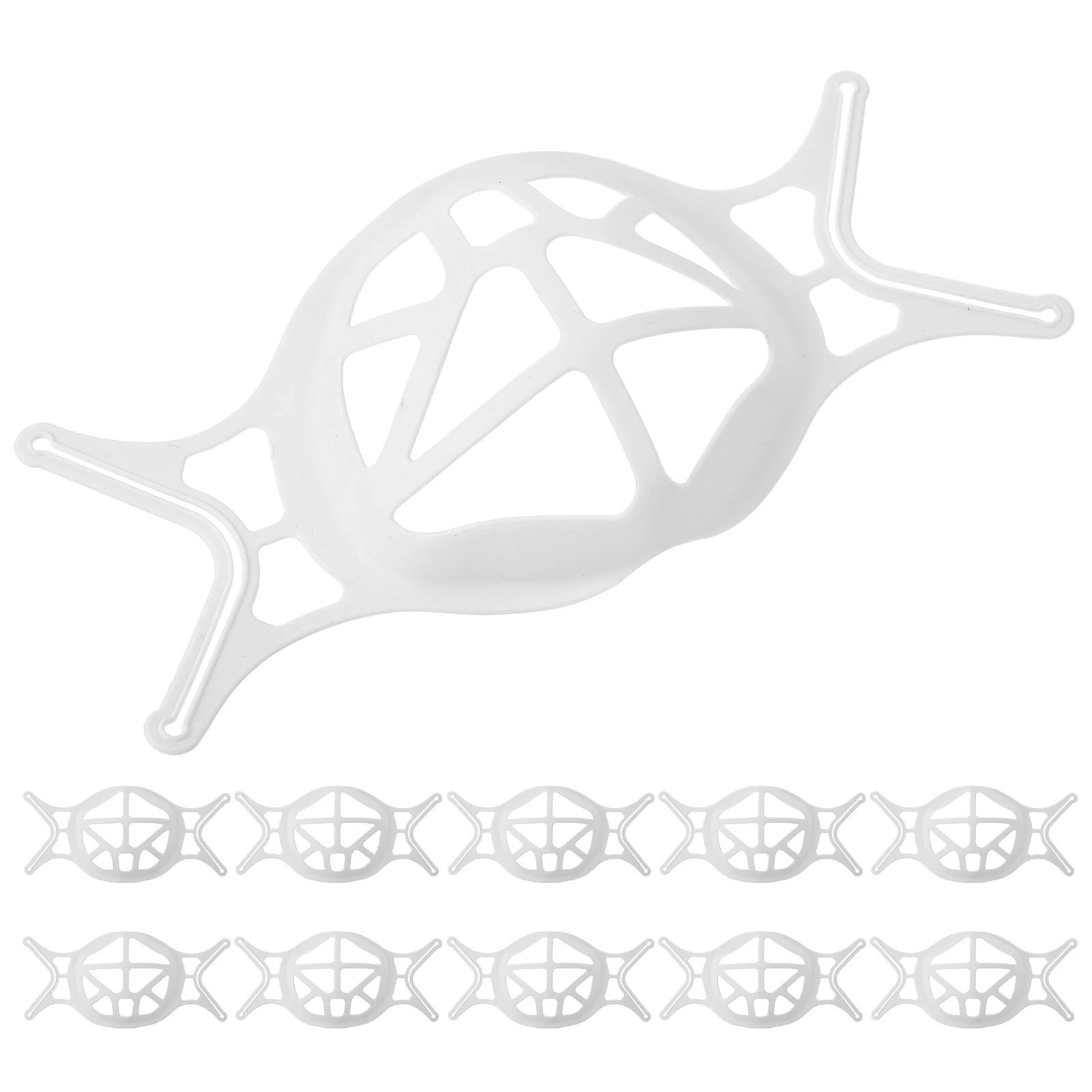 10 szt. Plastikowe wsporniki wewnętrzne do masek zapewniające wygodne oddychanie, redukujące opór, akcesoria do masek, wewnętrzne wsporniki do twarzy.