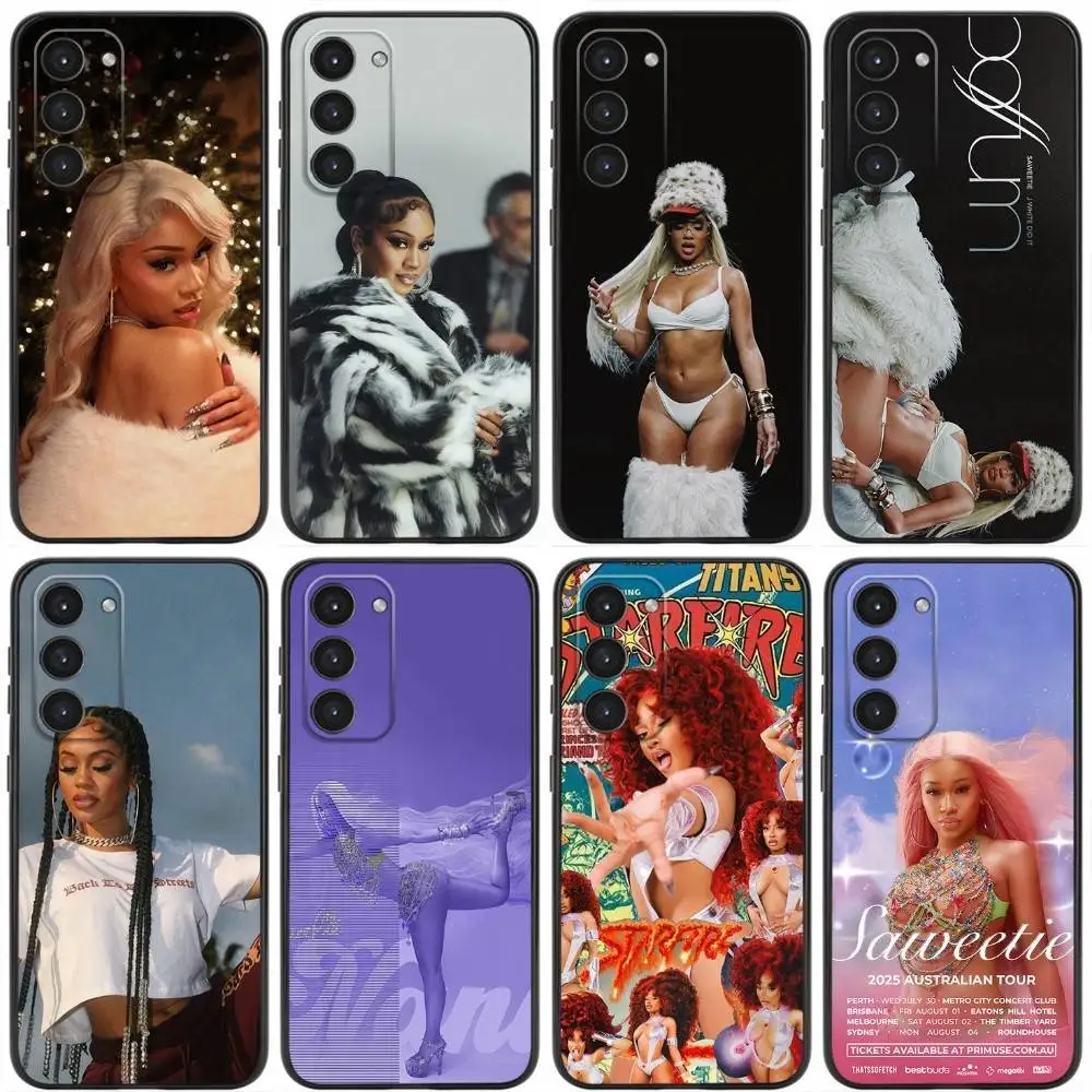 

SAWEETIE Boffum Phone Case For Samsung Galaxy A20,21s,22,31,32,52,53,72,73,80,91 Soft Silicone Black Cover