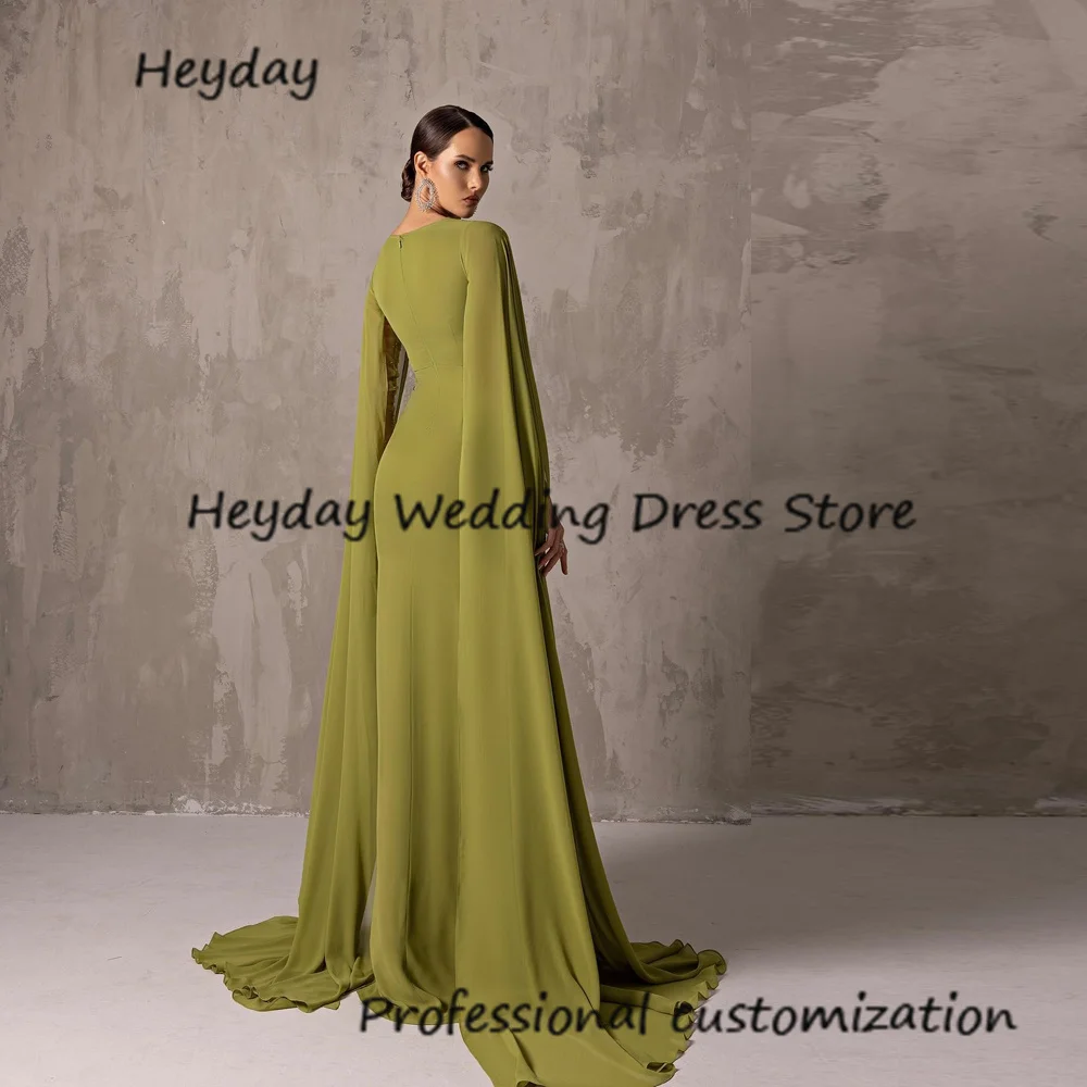 Heyday Crepe  Mermaid off the shoulder Sweep Train  Beading Classics Formal Occasion Evening Party Pretty Dresses Heyday 2024