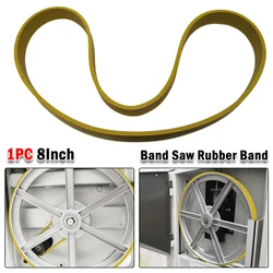 1pcs 8Inch WoodWorking Band Saw Rubber Band Perimeter 52cm Scroll Wheel Rubber Ring Machinery Power Tools Accessories Yellow